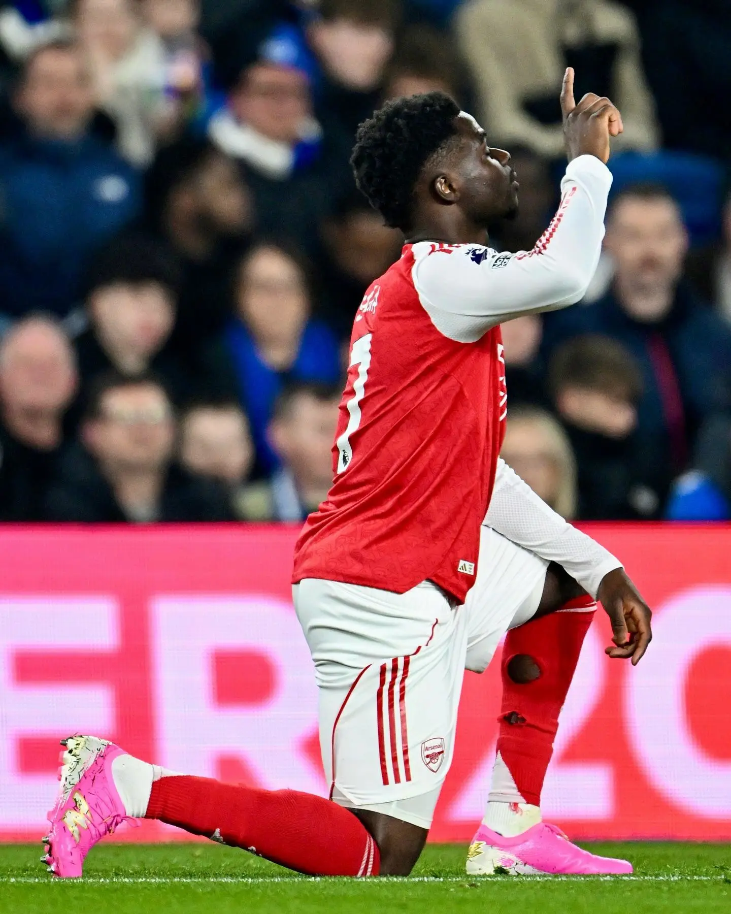 世界杯客户端更新说明-里程碑战攻入制胜球,萨卡赛后社媒:300次出场啦!